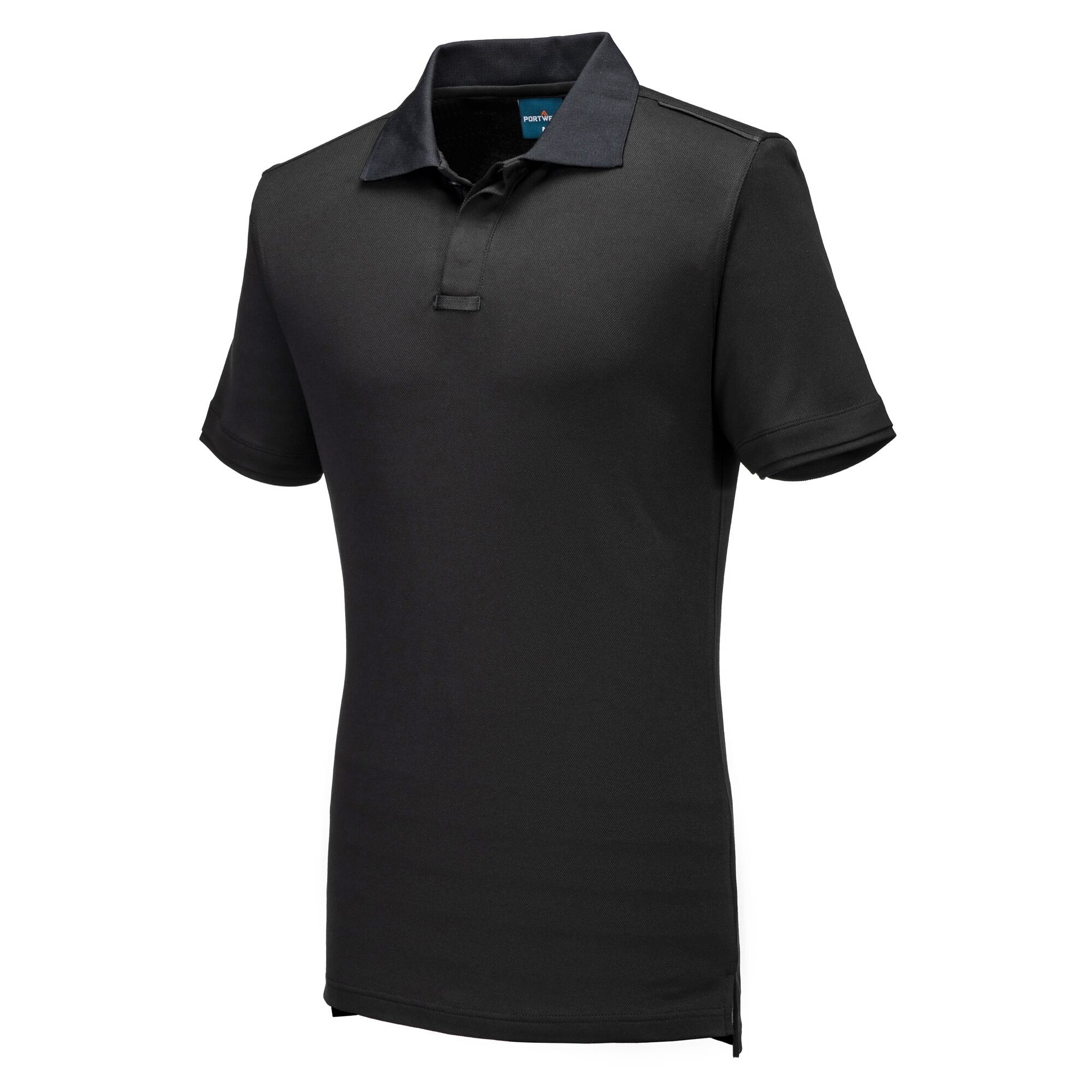 Buy Portwest WX3 Eco Polo Shirt, Black - T722BKR - Droppe